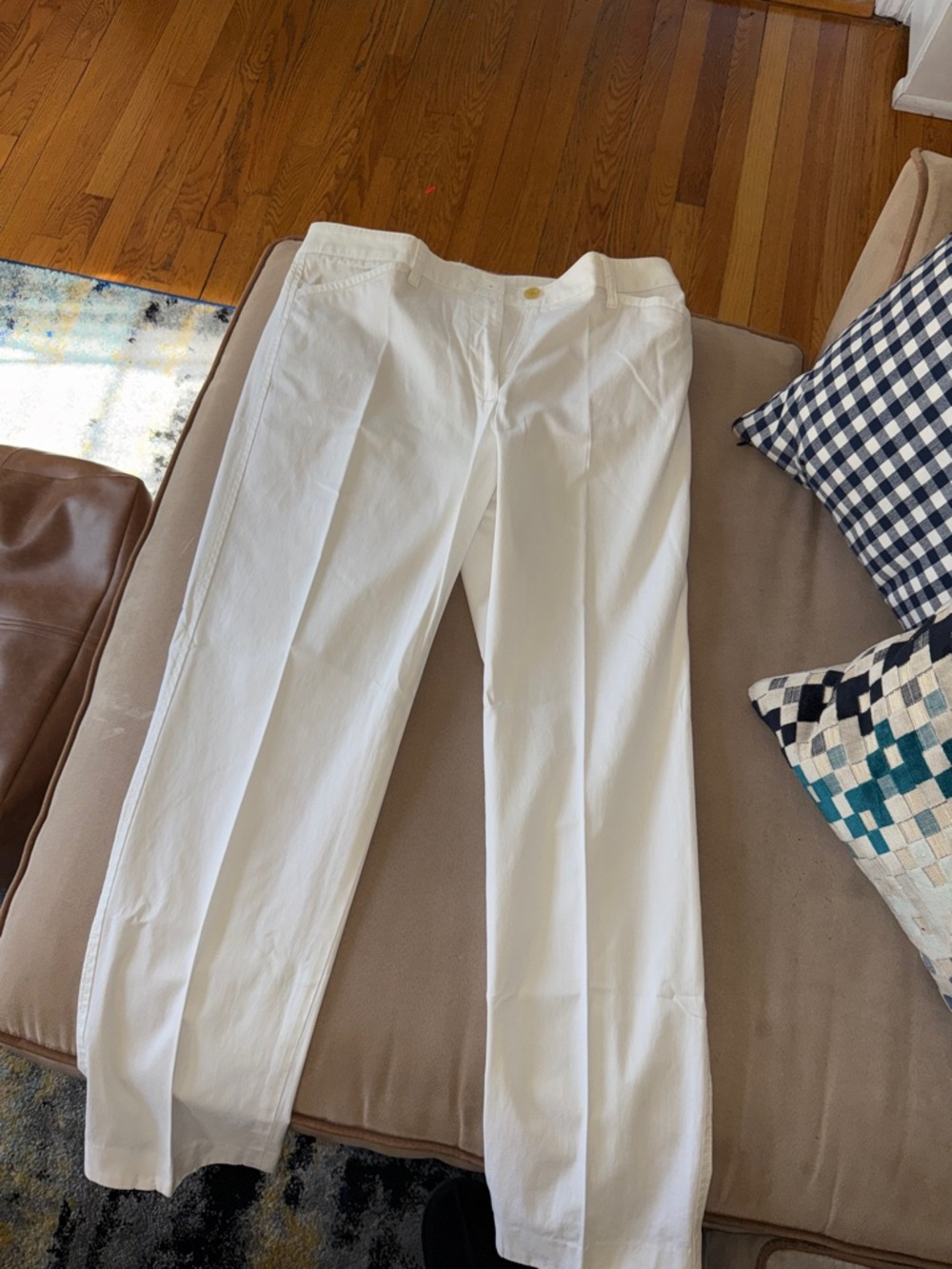 Talbots White Straight-Leg Women's Pants